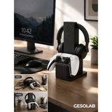 2’si 1 Arada Kulaklık Standı ve Oyun Kolu Tutucu – Ps5 & Xbox Uyumlu, 24.5 cm Gaming - Siyah