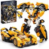 2'si 1 Arada Model Araba ve Transformers Robot SETI,998 Parça, 8+ Yaş Için Koleksiyonluk