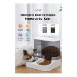 2'si 1 Arada Otomatik Kedi Mama ve Su Kabı