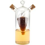 2'Si 1 Arada Zeytinyağı Sirke Sebili, Şeffaf Cam Sirke Ve Yağ Şişeleri, Çift Dökme Ağzı Yağ Dağıtıcı Şişe Mutfak Pişirme Kabı İçi