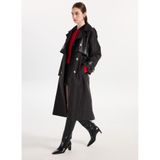 2wins Regular Fit Yazı Baskılı Trençkot Ciao Trenchcoat, M, Ciao Trenchcoat, Siyah, Kadın