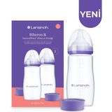 2x 330 ml Biberon ve Naturalwave® Biberon Emziği (6 Ay+) - 2351-Damaklı Yavaş Akış - 0 - 3 Ay