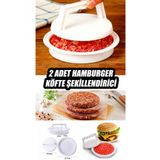 2x Hamburger Ve Köfte Şekillendirici - Hamburger Press (2 Adet)
