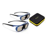 2X Hi-Shock® Rf/Bt Pro Deep Heaven Ve Çift Kasa | Samsung, Hisense Telefunken'den 3D Tv'ler İçin Aktif 3D Gözlükler | Ssg-3570 Cr An3dg35 Ty-Er3d5me Fpt-Ag03g İle Uyumlu [120 Hz | Şarj Edilebilir]