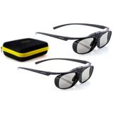 2X Hi-Shock® Rf/Bt Pro Siyah Cennet Ve Çift Kasa| Sony, Samsung'dan 3D Tv'ler İçin Aktif 3D Gözlük | Ssg-3570 Cr/Tdg-Bt500a / An3dg35 İle Uyumlu [120 Hz | Bluetooth | Şarj Edilebilir]