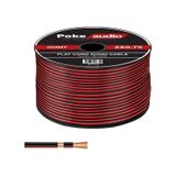 2x0.75 Hoparlör Kablosu Kordon Siyah 100MT Poke PK-1416