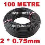 2X0,75Mm 2 X 0,75 Siyah Hoparlör Kablosu Ses Anfi Oto Sistem Lamba
