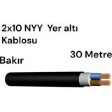 2X10 mm Nyy Bakır Yeraltı Kablosu 30 Metre