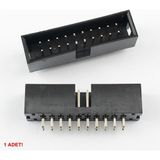 2X10 Pin Erkek Box Header Çift Sıra 180 Derece 2.54MM Pcb Montaj Konnektör Idc Soket Breadboard Pcb