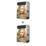 2X2 Tüp Krem Saç Boyası Seti Yoğun Sarı No:9.00