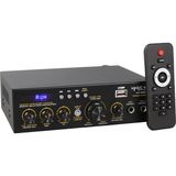 2X20W 4-8 Ohm 220V-12V -Usb-Bt-2 Mik Girişli -Eko -Trafosuz Mini Anfi
