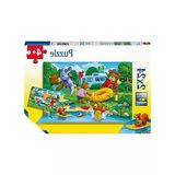 2X24 Parçalı Ayı Ailesi Kampta Puzzle - Eğlenceli Zeka Oyunu