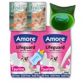 2X240gr Yavru Kedi Sut Tozu Lifeguard, Konserve-2, Biberon, Mama Kabi Seti