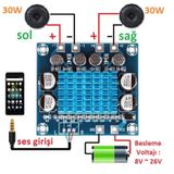 2X30 Watt Tpa3110 Amfi Devresi Dijital Amplifikatör 2X30W Xh-A232