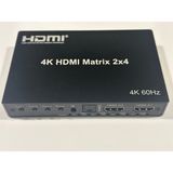 2x4 Matrix Switch HDMI 4K 60hz 2 Giriş 4 Çıkış Matrix Switch