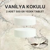 2x500 Gram - Vanilya Kokulu, Nem Alıcı Rutubet Ve Küf Önleyici Yedek Tablet