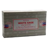 2xSatya Nag Champa Beyaz Adaçayı Tütsü Çubukları - Kutu 12 Paket x 15 gram