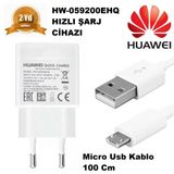 3.0 Qualcomm Huawei Hw-059200Ehq Şarj Aleti + Micro Usb Kablo %100 Orjinal 18W 9.0V 2 Amper Ceptelb018944