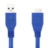 3.0 USB KABLO-MAVİ RENK-1 METRE-ERKEK USB to 3.0