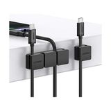 3 +1 Kanallı Silikon Kablo Düzenleyici Organizer - Option-1 - 0 - Siyah