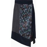 3.1 Phillip Lim Desert Çiçek Desenli Drapeli Lüks Tasarım Kadın Wrap Etek - 44