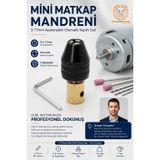 3.17mm Mini Matkap Mandreni Ayarlanabilir Otomatik Motor Mili Kaplini 0.3-3.5mm Mikro Matkap Ucu Adaptör Seti 723589