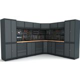 3.2m x 2.6m Modüler Köşe Çalışma Tezgahı İE.36.18.81