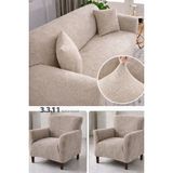 3.3.1.1 Koltuk Örtüsü Koltuk Kılıfı Takımı Ev Tekstili Sofa Cover - 180 x 230 cm - Vizon