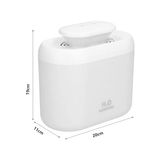 3.3 Litre Ultrasonik Buhar Makinesi Hava Nemlendirici Çift Sprey Buhar Makinesi LED Işıklı - Genel