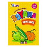 3-4 Yaş Zenginleştirilmiş Boyama Sebzeler-Limon Kids