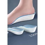 3.5 cm Kadın Gizli Topuk Yükseltici Boy Uzatıcı Ortopedik Tabanlık Köpük Ayakkabı Tabanlığı - Mavi - Beyaz