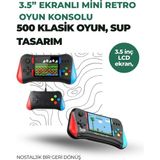3.5 Inç Ekranlı Klasik Oyun Konsolu – 500 Dahili Oyun