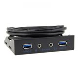 3.5 İnç Usb 3.0 3.5Mm Kulaklık Mikrofon Floppy 4291P Ön Panel