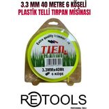 3.5 mm 40-36 Metre 6-4 Köşeli Plastik Telli Tırpan Misinası