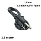 3.5 Mm Stereo 6.5 Mm Mono Çevirici Aux Ses Kablosu