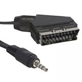 3.5 Mm Stereo Erkek/Scart Kablo 1.2 Metre Kısa Jack Uydu Alıcısı Av Kablo (Avd-295-40-109-110)