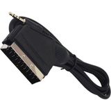 3.5 mm Stereo Erkek/scart Kablo 1.2 Metre Scart To 3.5mm Uzun Jack Uydu Alicisi Av Kablo - Genel