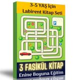 3-5 Yaş İçin Labirent Kitap Seti 3 Fasikül Kitap