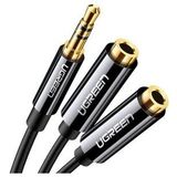 3.5mm 2li Aux Kulaklık Çoklayıcı, Siyah