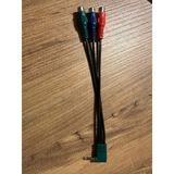3.5Mm Aux 3 Rca Adaptoru Video Kablosu Erkek Kadin Bilesen Yesil Mavi Kirmizi Tv Rca Harici Video Konnektor