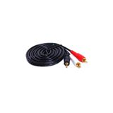3.5mm Stereo To 2 Rca Kablosu Aux Tos Ses 1.5 Metre Sound Audıo Erkek Ara Kulaklık Standart