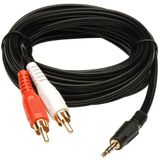 3.5mm Stereo To 2rca Audio Aux Ses Kablosu