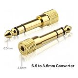 3.5mm To 6.35MM Kulaklık Dönüştürücü Adaptör - Profesyonel Ses Çevirici