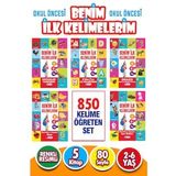 3-6 Yaş İlk Kelimelerim Seti 850 Kelime Öğreten 5 Kitap