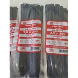 3.6x300 Plastik Cırt Kelepçe Kablo Bağı Siyah 100'lu Paket