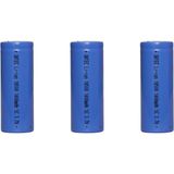 3.7v 1400mah Li-ion 18500 5-c Şarj Edilebilir Pil 3'lü