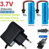 3.7V 18650 3500 Mah Li-On Siyah Soketli 2 Adet Oyuncak Pili Ve 3.7V Ev Şarj Cihazı Sınekbıt12178