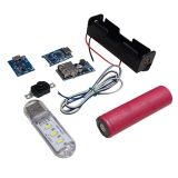 3.7V 18650 Li-İon Pili Şarj Modülü İle 5V Usb Çıkışlı Mini Powerbank Devresi Öğrenci Hobi Deney Seti (4 Devre)