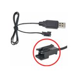 3.7V / 3.6V Lityum Pil USB Şarj Kablosu Jst Sm-2p Soket Lipo Batarya Rc Quadcopter Drone Helikopter