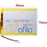 3.7V 3500Mah 7''İnç, 8''İnç Tablet Uyumlu Batarya - Pil (Ölçüler 357090P)